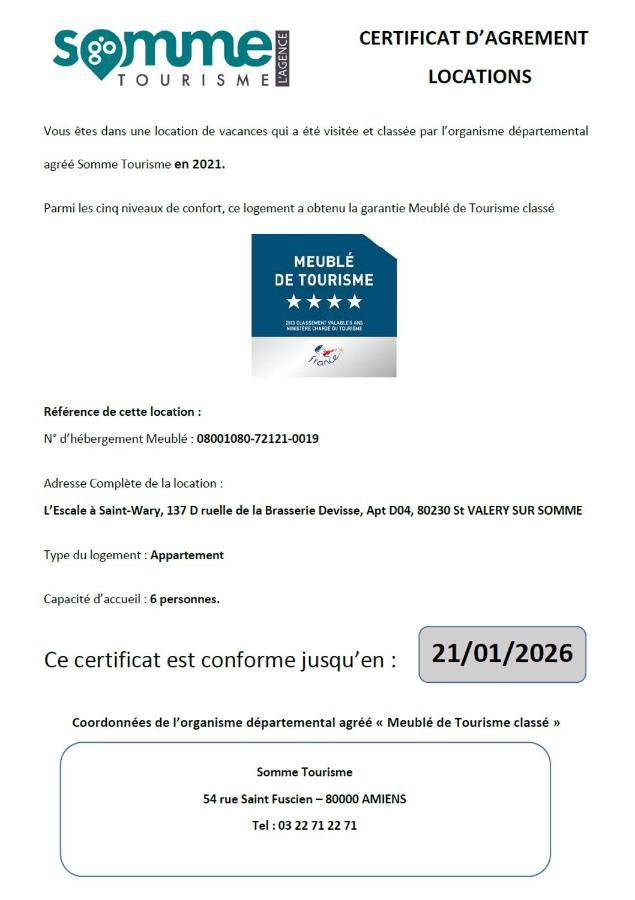 Escale A Wary Classe 4 Etoiles Saint-Valery-sur-Somme